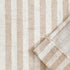 Vangao Kitchen Valance, 18 Inch Linen Stripe Short Curtain, Rustic Pinstripe Tickingstripe Window Topper in Taupe