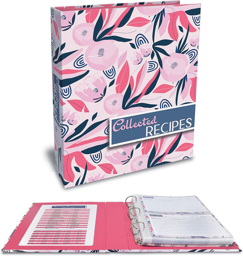 Better Kitchen Products Recipe Binder: 8.5" x 9.5" Organizer Set with 50 Page Protectors