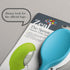 Zeal Scratch Non-Stick Silicone Cooking Spoon, Aqua Blue, 30 cm Length
