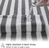 18 Set Loop-6 Towels,6 Towels,6 Set Pcs Gray Stripe Bath Towel with Hanging Bath Hand Washcloths Soft Family Towels