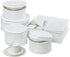 Honey-Can-Do SFT-01630 5-Piece Dinnerware Storage Set, White