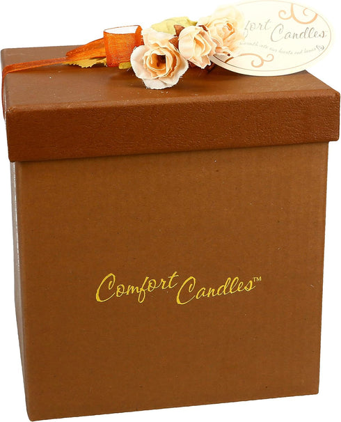 Pavilion Comfort Candles - Grandmother - Butterfly Pierced Round, 5-1/2-Inch, Includes Tea Light Candle and Stand