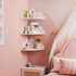 Set 3 Cloud Floating Corner Shelves - of Cloud Corner Wall Shelves for Kids Room, White Floating Shelf Nursery Wall