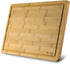 Heim Concept Organic Bamboo Cutting Boards, Extra Large Chopping Board with Juicy Groove, 18x12x3/4