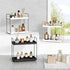 Counter Countertop Forbena Black Bathroom Organizer, Tiered Bathroom Organizer Tray, Corner Makeup Vanity Shelf