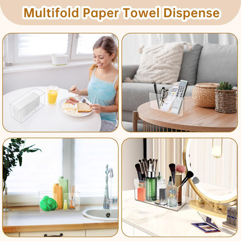 Countertop Countertop, Holder(3mm Acrylic Paper Towel Holder, Paper Towel Dispenser Clear Acrylic Napkin Acrylics)