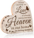 Jetec Sympathy Gift Bereavement Memorial Decor Sign, Loss of Loved One Remembrance Sign for Home Table Centerpiece Decor