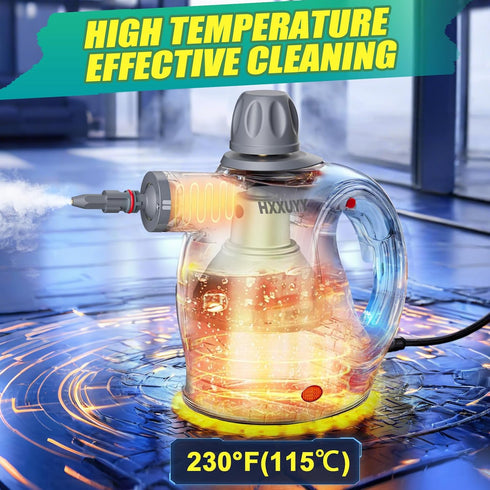 HXXUYY 13 Multi-Surface Handheld Pressurized Steam Cleaner with PCS Accessory Portable Steamer for Cleaning