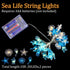 2 10ft 30 Zhanmai Pcs Ocean Decor String Lights for Bedroom Nautical Theme Seashell Seahorse Conch LED Battery Operated