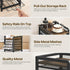 Coffee Pod Holder: K Cup Holder, 4-Tier Coffee Pod Organizer for 80 Pods, Space Saving for Home Office, Rustic Brown