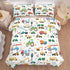 Set (68x86 Inch), 2 Sets 1 Peopleareok Construction Comforter Twin Pieces Construction Excavator Tractor Bedding