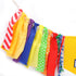 Jissoo Fabric,1st Letter Blocks One High Chair Banner - First Birthday Decorations, Nursery Rhyme Highchair Garland
