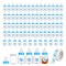 72 Pieces of Mini Baby Shower Milk Bottles Favors for Baby Shower