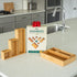 Grow Forward 7-Piece Bamboo Bathroom Drawer Organizer Trays - Wood Junk Drawer Organizers for Kitchen, Office &