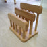 Beech Wooden Dual Cutting Board Rack - Chopping Board Organizer Stand Holder for Kitchen