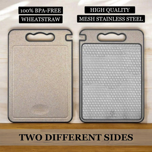 304 Stainless Steel Cutting Board for Kitchen | Dishwasher Safe Non-Toxic Metal Chopping Board | Scratch Resistant