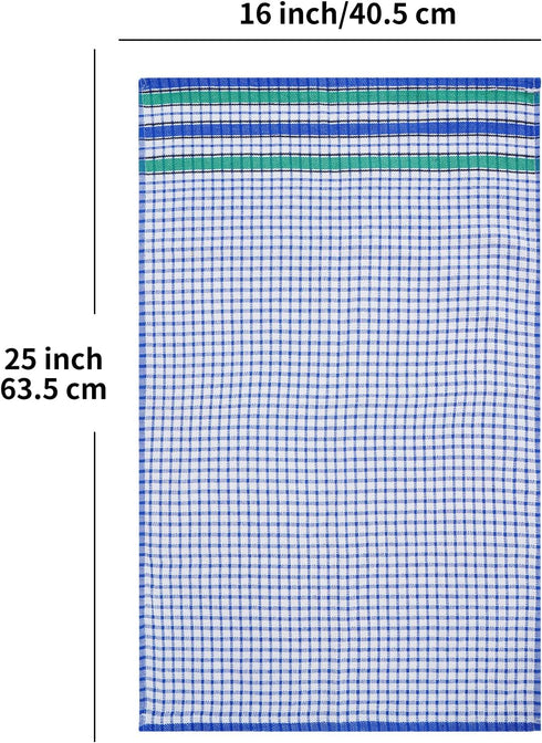 Large Kitchen Dish Towels, 16 Inch x 26 Inch Bulk Absorbent Cotton Towels, 4 Pack Colorful Tea/Bar Towels