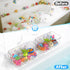 Lysam 2 Packs, 3 Bath Toy Storage Large Bath Toy Holder with Compartment, Quick Dry Bathtub Toy Organizer, Bath Tub Toy