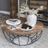 Hipiwe Small Key Basket Bowl for Entryway, 7.6" Round Woven Wicker Basket, Whitewash