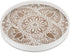 Hanobe Decorative Serving Tray Round: Farmhouse Coffee Table Decor Boho White Mandala