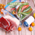 Sous Vide Bags Reusable 27Pcs, BPA Free Vacuum Sealer Bags for Food Storage - 20Pcs Zipper Bags & 2 Seal Clips