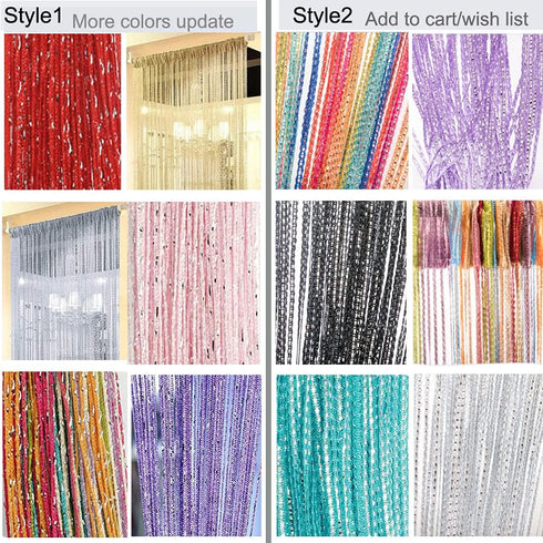 Home Decor Sequin Curtain for Doorway, 39x79 inch Hanging Door String Curtains, Closet Bedroom Blind, Living Room