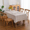 Gernaice Plaid 36x55 Inch Rectangle Coffee Table Cover, Farmhouse Embroidered Fabric Checkered Tablecloths,