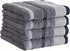 Great Bay Home Decorative Hand Towel Set - Cotton 4 Pack 26x16