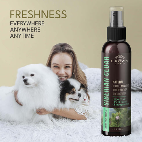 Natural Cedar Oil Spray - Non Toxic Cedar Essential Air Freshener for Closets, Rooms, Safe for Children