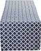 DII Lattice Tabletop Collection Table Runner - 14x108 Nautical Blue
