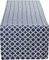 DII Lattice Tabletop Collection Table Runner - 14x108 Nautical Blue