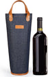 Tirrinia Insulated Single Wine Gift Tote Bag, Padded Thermal Wine Bottle Carrier for Travel, Picnic, Great Gift