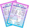 RokAPary Mermaid Who Knows The Birthday Girl Best Game, Fun Game for Sleepover, Pack of 30 Cards 5”x7”