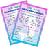 RokAPary Mermaid Who Knows The Birthday Girl Best Game, Fun Game for Sleepover, Pack of 30 Cards 5”x7”