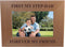 CustomGiftsNow First My Step-Dad Forever My Friend - 4x6 Inch Laser Engraved Wooden Picture Frame