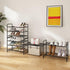 3-Tier Simple Trending Stackable Shoe Rack, Expandable & Adjustable Shoe Shelf Storage Organizer, Wire Grid, Black