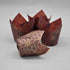 Muffin Baking Cupcake Cups, 2" Bottom Diameter x 3-1/2" Height, Fancy Floral Print Tulip Baking Cup, Case of 125 pcs