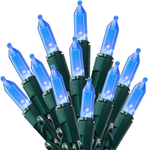 Joiedomi Blue LED Christmas String Lights,100 Count Mini Fairy Light with 26.4