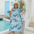 Swimmer Shark Surf Poncho Hooded Towel for Adults Quick Dry Beach Changing Robe with Pockets, Unisex Swim Cover-Up