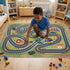 31"x47" Kids Rug Play Mat Soft & Non-Slip Car Rugs City Map Play MatCar Rugs for Kids Toy Cars Race Track for Classroom