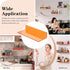 15 Inches 2 Pack, Sezanrpt Orange Acrylic Wall Shelves L Shape Floating Shelf, Perspex Wall Mounted Shelves for Home