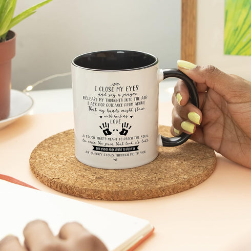 YouNique Designs Massage Therapist Coffee Mug - 11 Ounces, Gifts for Massage Therapists (Black Handle)