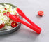 New Star Foodservice 35605 Utility Tong, High Heat Plastic, Straight Edge, 6 Inch, Set of 12, Red