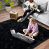 Super Fluffy Rug for Bedroom, 4x6 Feet Modern Shag Black Area Rug for Kids and Teens