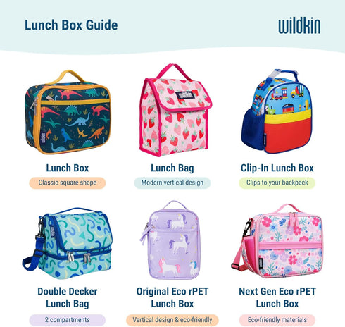 Set 3 Wildkin Nesting Food Containers for Kids Stackable, Airtight & Dishwasher Safe - of - Trains, Planes & Trucks