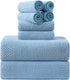 8-Piece Bath Towel Set, 2 Extra Large Bath Towel Sheets, 2 Hand