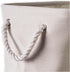 DII, Collapsible Variegated Polyester Storage Bin with Cotton Handles Medium Cream by DII