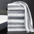 Bath Towel Set Gray 4Pack-35x70 Towel,600GSM Ultra Soft Microfibers Bathroom Towel Set