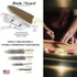 Blade Guard Knife Blade Protection Cover, Secure Fit Sheath for Storage or Transport, Dishwasher Safe BPA-Free, Clear