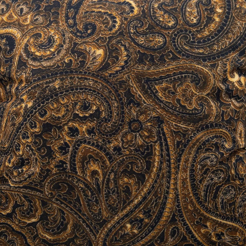 Pretty Brown Beige and Black Floral Paisley Decorative Throw Pillow Cover, 20X20 Inch Polyester Cushion Case